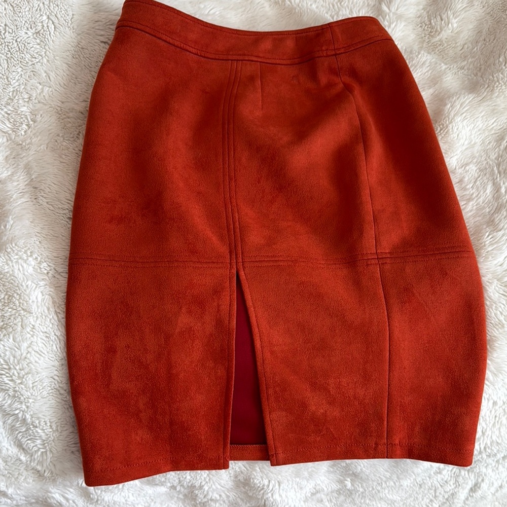 ZZs Women's Vibrant Red Pencil Skirt